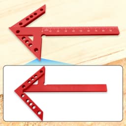 Precision Plastic/Aluminum Alloy Center Finder & Line Gauge with 45/90° Angle Marking Ruler - Woodworking Tool for Carpenters