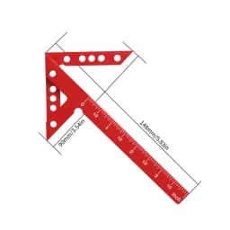 Precision Plastic/Aluminum Alloy Center Finder & Line Gauge with 45/90° Angle Marking Ruler - Woodworking Tool for Carpenters