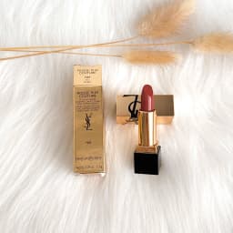 YSL Rouge Pur Couture Satin Lipstick Mini NM Nu Muse 1.3g Moisturizing Long Lasting Lipstick with Ceramides Nourishing Lip Care