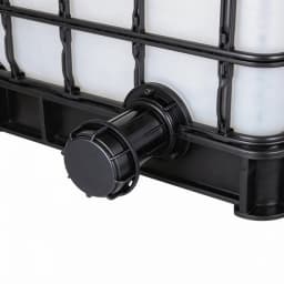 S60*2 IBC Tank Extension Adapter 60mm Coarse Female x Male Plastic Extension Tube for Ton Barrels Water Tank Outlet Connector