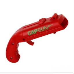 Portable Creative Pistol Bottle Cap Launcher Beer Opener Shooting Cap Gun Multifunctional Home Kitchen Bar Gadget Funny Gift