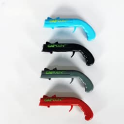 Portable Creative Pistol Bottle Cap Launcher Beer Opener Shooting Cap Gun Multifunctional Home Kitchen Bar Gadget Funny Gift