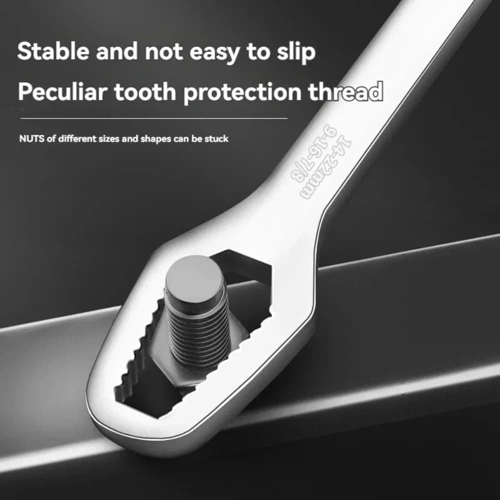 Universal Adjustable Torx Wrench 3-17mm Double-Headed Self-Tightening Glasses Wrench Board for Factory Hand Tools Spanner