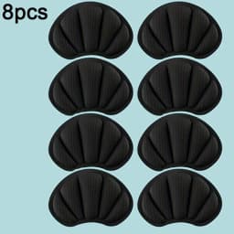 8-Piece Heel Pads, Self-Adhesive Anti-Slip Protective Pads - Thick, Non-Slip, Shock-Absorbing Insoles That Enhance Shoe Comfort, Prevent Chafing and Slipping Off, Suitable for Casual Shoes, Sneakers, and White Shoes, Shoe Size Reducer, Heel Pads to Prevent Slipping and Chafing, Shoe Lining