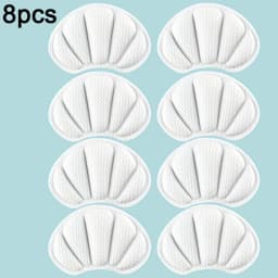 8-Piece Heel Pads, Self-Adhesive Anti-Slip Protective Pads - Thick, Non-Slip, Shock-Absorbing Insoles That Enhance Shoe Comfort, Prevent Chafing and Slipping Off, Suitable for Casual Shoes, Sneakers, and White Shoes, Shoe Size Reducer, Heel Pads to Prevent Slipping and Chafing, Shoe Lining
