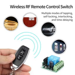 DC 12V 433Mhz RF Wireless Remote Control Switch Relay 1CH Receiver Module For LED Door Electromagnetic Lock DIY