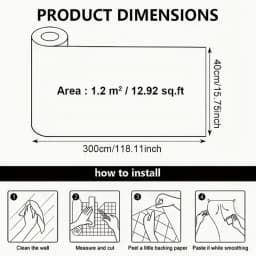 40cm Self-Adhesive Wall Sticker PVC Thickened Waterproof for Living Room Bedroom Background Wall Decoration