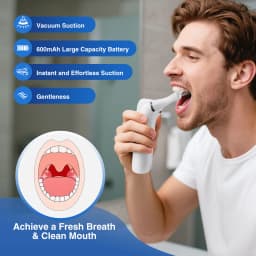 Electric Tonsil Stone Remover Kit with 3 Suction Modes UV Disinfection Oral Care Mouth Cleaning Tool for Tonsil Stones
