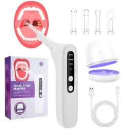 Electric Tonsil Stone Remover Kit with 3 Suction Modes UV Disinfection Oral Care Mouth Cleaning Tool for Tonsil Stones