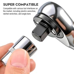 Low-Profile Impact Socket Adapter Set 3/4 to 1,1/2 to 3/4,3/8 to 1/2,1/4 to 3/8 Drive Ratchet Adapter 4 Pcs Socket Adapter Set