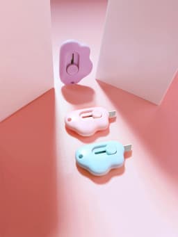 Retractable Mini Letter Opener Cutter, Cute Cloud Design Paper Knife for Envelope Package Box DIY, Keychain Tool for Kids