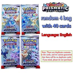 Pokemon 360Pcs Card Prismatic Evolutions Scarlet Violet 151 Destined Rivals Black Bolt English Booster Battle Transaction Card