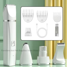 New 4-in-1 Electric Pet Multi functional Beauty Tool Set Dog Hair Clipper Rechargeable Pet Hair Clipper Shaver Cat Supplies