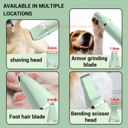 New 4-in-1 Electric Pet Multi functional Beauty Tool Set Dog Hair Clipper Rechargeable Pet Hair Clipper Shaver Cat Supplies