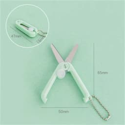 Mini Portable Portable Small Scissors Creative Paper-cutting Notebook Tool That Can Be Extended and Folded