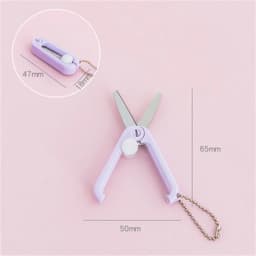 Mini Portable Portable Small Scissors Creative Paper-cutting Notebook Tool That Can Be Extended and Folded
