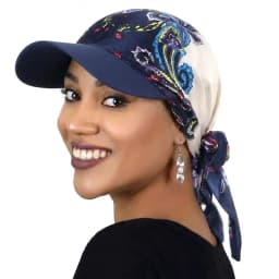 New Women Fashion Printed Satin Headscarf Hat with Brim Sun Hats Summer Soft Breathable Headscarf Caps Baseball Cap