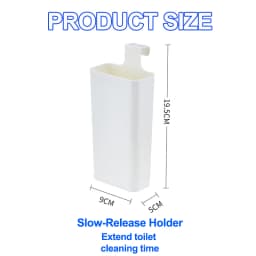 Toilet Solid Dispenser-Tank Replacement Part,Toilet Bowl Cleaner Buffer Box,Hanging Slow-Release Dispenser,Extends Cleaning Time