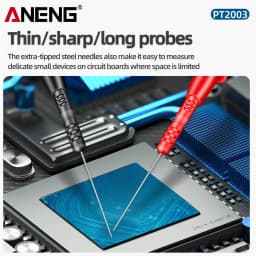 1000V/10A Pen Extension Needle Tip Multimeter Wire ANENG PT2003 1 Pair Probe Tip Test Fine Tip Bendable Probe Detachable Tools