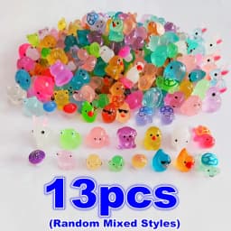 Creativity Luminous Mini Resin Animal Including Tiny Glowing Ducks Perfect For Decorating Fairy Gardens Aquariums And Dollhouses