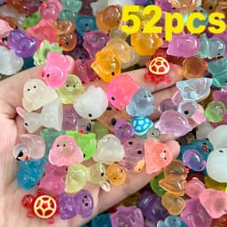 Creativity Luminous Mini Resin Animal Including Tiny Glowing Ducks Perfect For Decorating Fairy Gardens Aquariums And Dollhouses
