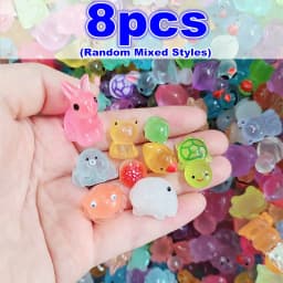 Creativity Luminous Mini Resin Animal Including Tiny Glowing Ducks Perfect For Decorating Fairy Gardens Aquariums And Dollhouses