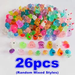 Creativity Luminous Mini Resin Animal Including Tiny Glowing Ducks Perfect For Decorating Fairy Gardens Aquariums And Dollhouses