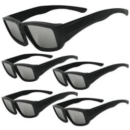 Safe Solar Eclipse Glasses Plastic Frame Professional Solar Viewer Shade For Direct Sun Observation Total Eclipse Eyewear