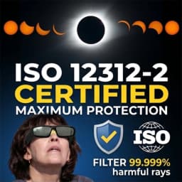 Safe Solar Eclipse Glasses Plastic Frame Professional Solar Viewer Shade For Direct Sun Observation Total Eclipse Eyewear