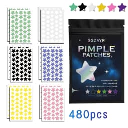 480/960/1440pcs Multi-Color Star Hydrocolloid Patches, Gentle Acne & Blemish Stickers, Invisible & Skin-Safe, Travel Ready