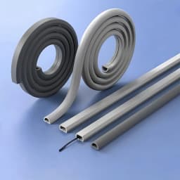 1/4M Flexible Floor Cable Cover, Self-Adhesive Wall Cord Hider, Internet Wire Duct & Cable Management