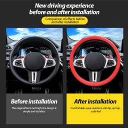 Car Silicone Steering Wheel Cover Men and Women Sweat-Absorbing Non-Slip Cover Universal Four-Season Thin Soft
