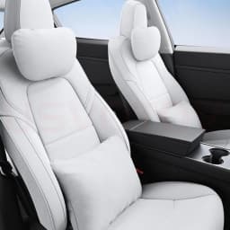 USVOTOV Uniquely Designed Headrest Pillow for Tesla Model 3 Y S X Neck Pillow Soft Car Neck Support Cushion Interior Accessories