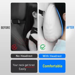 USVOTOV Uniquely Designed Headrest Pillow for Tesla Model 3 Y S X Neck Pillow Soft Car Neck Support Cushion Interior Accessories
