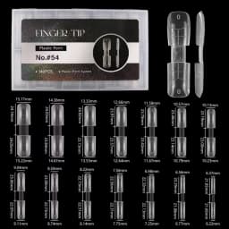 120pcs Rocket Shape Sandwich Dual Nail Form Extension Nail Perfect Shape Builder Gel Sandwich System Nail Manicure Kit