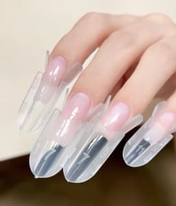 120pcs Rocket Shape Sandwich Dual Nail Form Extension Nail Perfect Shape Builder Gel Sandwich System Nail Manicure Kit