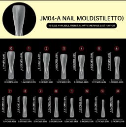 120pcs Rocket Shape Sandwich Dual Nail Form Extension Nail Perfect Shape Builder Gel Sandwich System Nail Manicure Kit