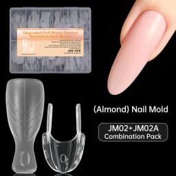 120pcs Rocket Shape Sandwich Dual Nail Form Extension Nail Perfect Shape Builder Gel Sandwich System Nail Manicure Kit