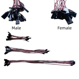 10pcs 100mm/150mm/200mm/300mm/500mm RC Servo ExtensionCord Cable Wire Lead JR For Rc Helicopter Rc Drone