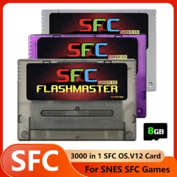 3000 in 1 OS.V12 SFC Game Card For Super Famicom With 8GB TF Card For SNES SFC Video Game Console Game Accessories