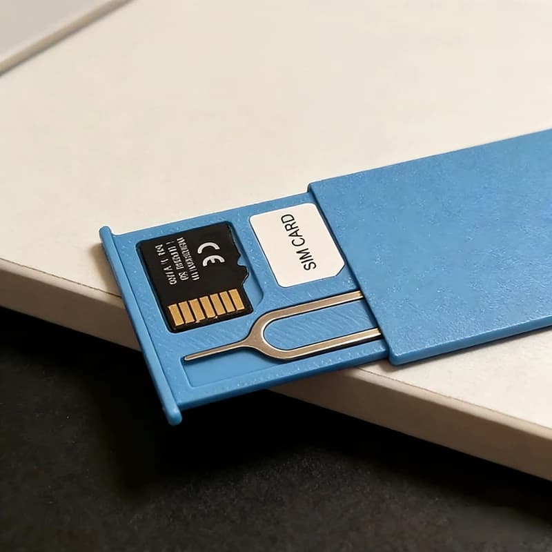 3D Printed SIM Card Storage Case,Portable Shockproof Holder For SIM Cards,Micro SD Card & Eject Pin,Nano Memory Card Storage Box