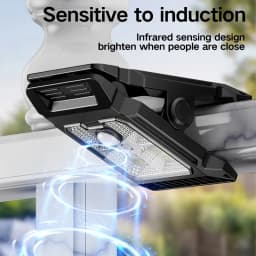 New upgraded intelligent sensing solar clip lamp outdoor courtyard lamp garden lighting solar wall lamp