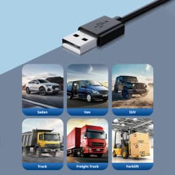 SEAMETAL 3 Speed 5V 1A Car USB Cooling Fan 360 Degree Adjustable Air Outlet Car Fan 5-Blade Low Noise for Car Truck SUV Sedan