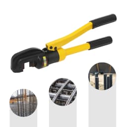 4-22mm Hydraulic Rebar Cutter Rebar Cutting Tool 13Ton/28660 Lbs C-Shaped Head for Easy Mold Change and Steel