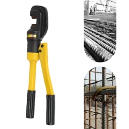 4-22mm Hydraulic Rebar Cutter Rebar Cutting Tool 13Ton/28660 Lbs C-Shaped Head for Easy Mold Change and Steel