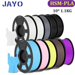 JAYO High Speed Matte PLA 10Rolls HSMPLA Multiple Colors Mixed Filament 175mm Non-toxic Bubble Free Suitable for 3D Printing