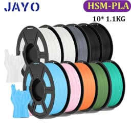 JAYO High Speed Matte PLA 10Rolls HSMPLA Multiple Colors Mixed Filament 175mm Non-toxic Bubble Free Suitable for 3D Printing