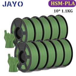 JAYO High Speed Matte PLA 10Rolls HSMPLA Multiple Colors Mixed Filament 175mm Non-toxic Bubble Free Suitable for 3D Printing