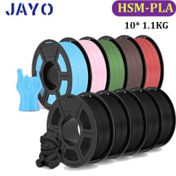 JAYO High Speed Matte PLA 10Rolls HSMPLA Multiple Colors Mixed Filament 175mm Non-toxic Bubble Free Suitable for 3D Printing