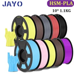 JAYO High Speed Matte PLA 10Rolls HSMPLA Multiple Colors Mixed Filament 175mm Non-toxic Bubble Free Suitable for 3D Printing